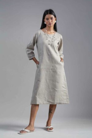 Image for Kusvaa Ws982 Udvi Linen Dress Side