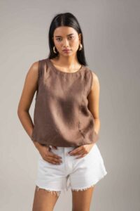 Image for Kusvaa Ws983 Raatri Linen Short Top Featured