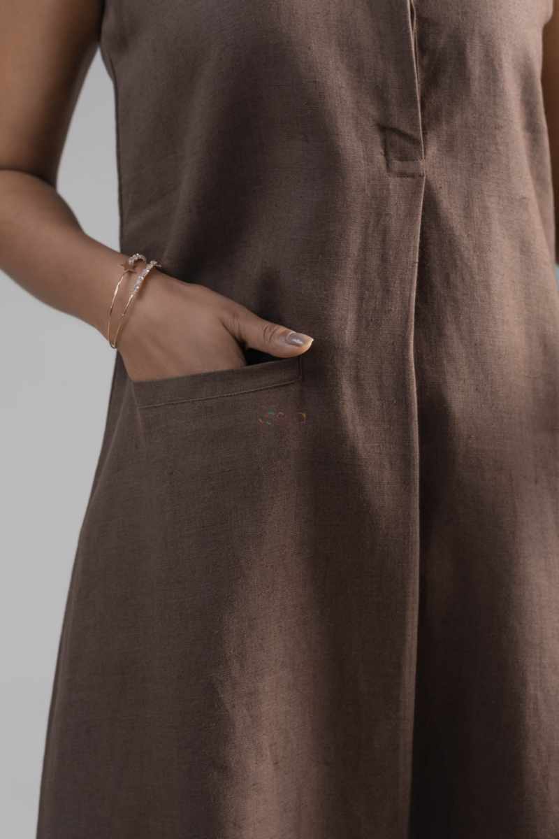 Image for Kusvaa Ws984 Takshaya Linen Dress Closeup 2