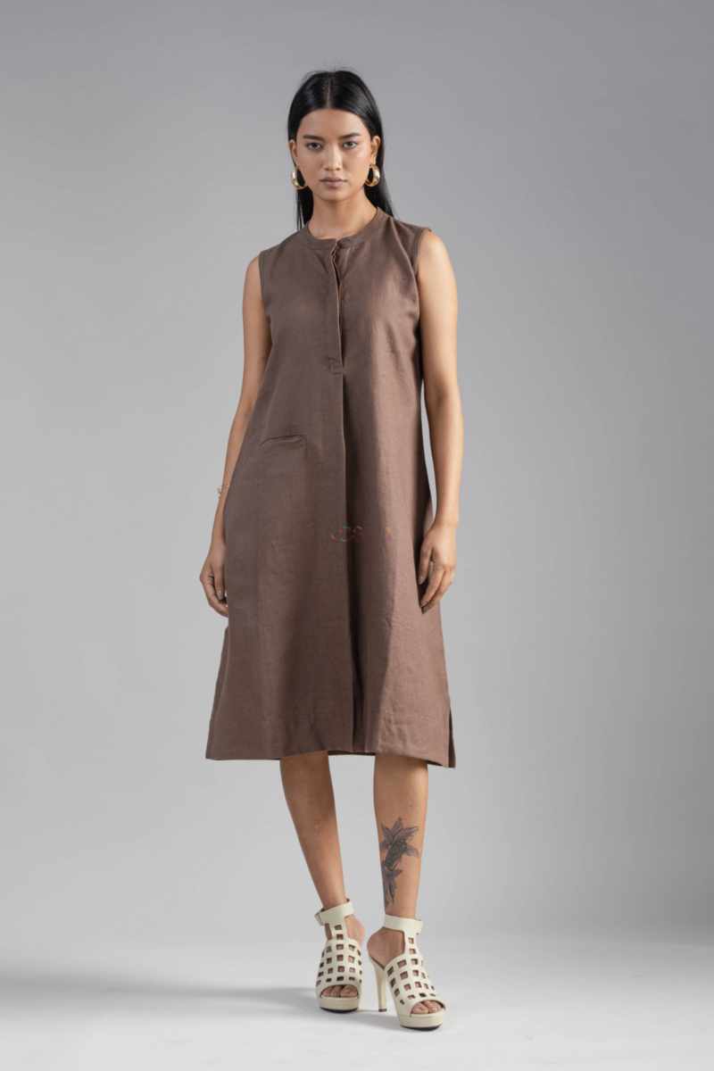 Image for Kusvaa Ws984 Takshaya Linen Dress Side