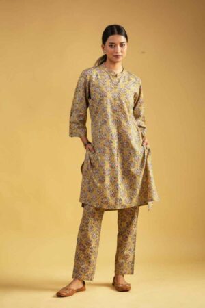 Image for Kusvaa Ws995 Aasta Kalmkari Cotton Co Ord Set Front