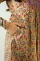 Image for Kusvaa Wsr371 Vaani Handblock Kurta With Kota Doriya Dupatta Closeup 2