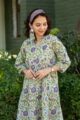 Image for Kusvaa Wsr374 Vadani Handblok Cotton Dress Featured New