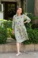 Image for Kusvaa Wsr374 Vadani Handblok Cotton Dress Front Mew