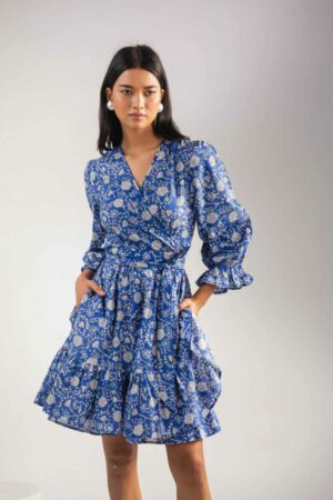 Image for Kusvaa Anuk16 Evelina Handblock Cotton Dress Featured