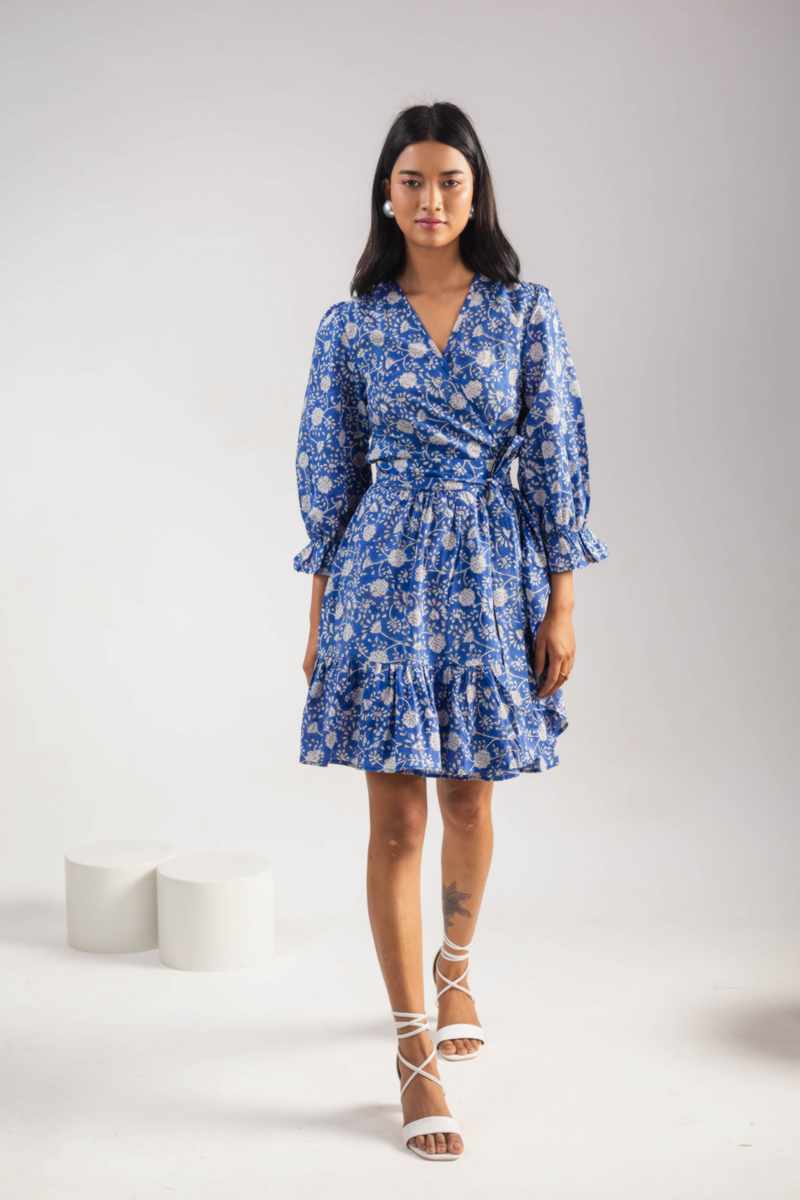 Image for Kusvaa Anuk16 Evelina Handblock Cotton Dress Front