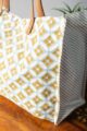 Image for Kusvaa Anuka06 Handblock Canvas Bag Anuka06 Closeup