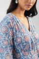 Image for Kusvaa Avdaf215 Dipta Cotton Handblock Dress Closeup