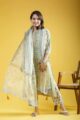Image for Kusvaa Avdaf216 Lavi Handblock Kurta With Kota Doriya Dupatta Front