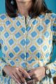 Image for Kusvaa Avdaf223 Thitiksha Cotton Handblock Dress Closeup