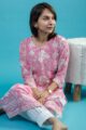 Image for Kusvaa De182 Kannareth Cotton Handblock Straight Fit Kurta Sitting