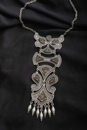 Image for Kusvaa Kpn113 Kazaki Multi Shape Yellow Stone Chain Necklace Featured