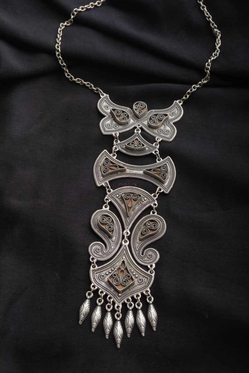 Image for Kusvaa Kpn113 Kazaki Multi Shape Yellow Stone Chain Necklace Featured
