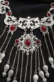 Image for Kusvaa Kpn24 Turkish Red Multi Stone Paisely Necklace Front