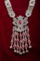 Image for Kusvaa Kpn62 Turkish Shape Multi Black Stone Ghungroo Necklace Red Closeup