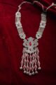 Image for Kusvaa Kpn62 Turkish Shape Multi Black Stone Ghungroo Necklace Red Side