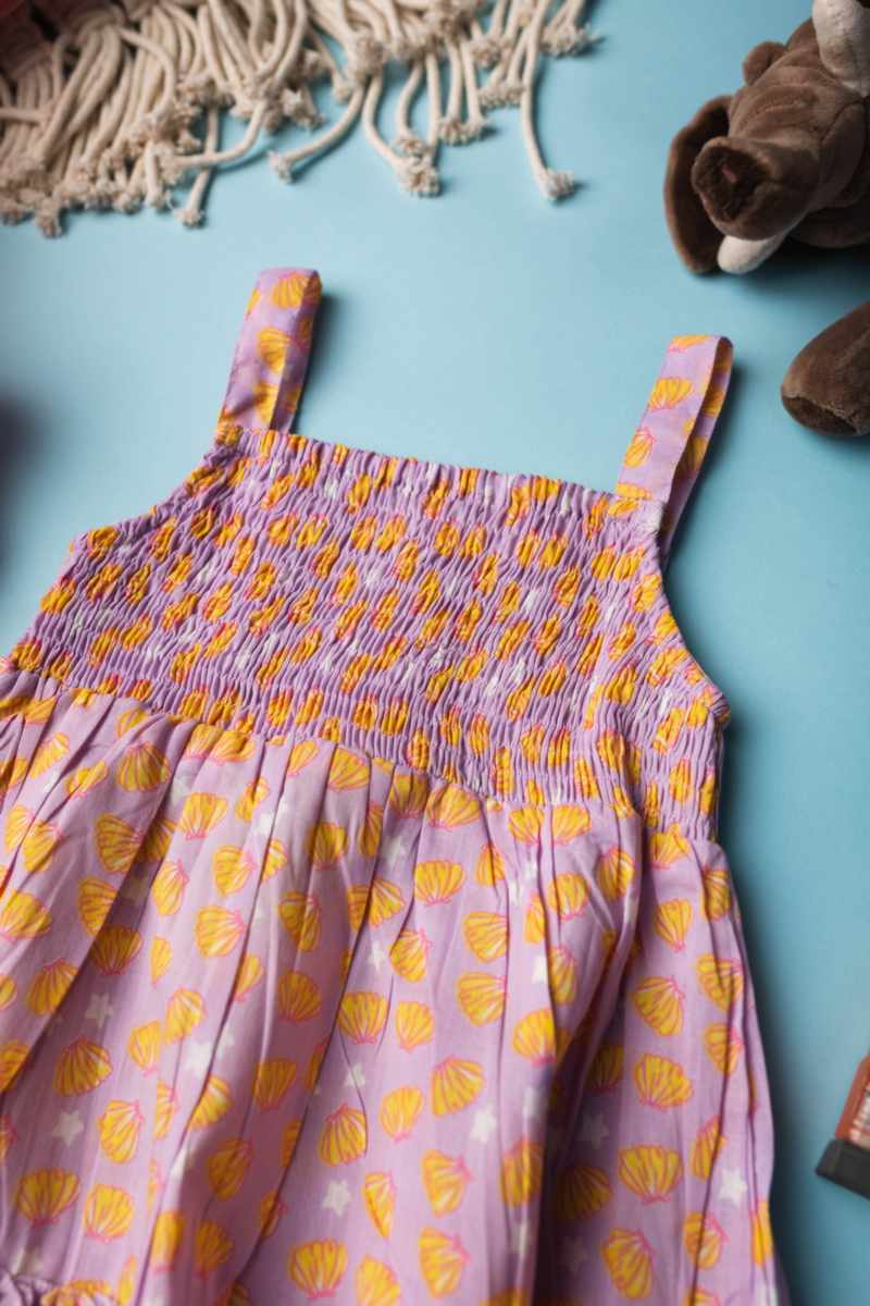 Image for Kusvaa Mbe48 Eeshvi Girls Cotton Frock Side