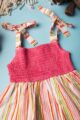 Image for Kusvaa Mbe50 Hansini Girls Cotton Frock Closeup