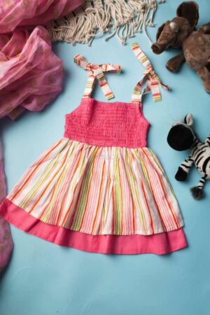 Image for Kusvaa Mbe50 Hansini Girls Cotton Frock Featured