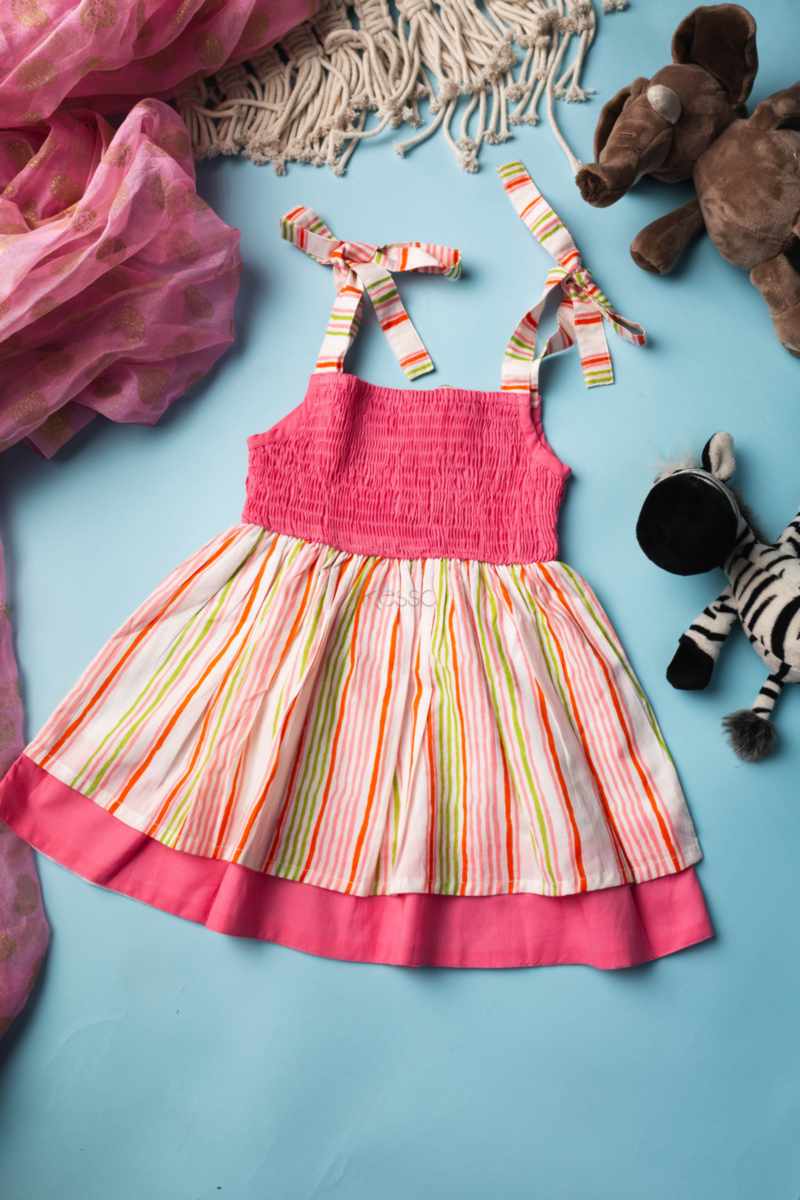 Image for Kusvaa Mbe50 Hansini Girls Cotton Frock Featured