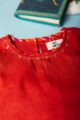 Image for Kusvaa Vck23 Erisha Cotton Girls Top Skirt Set Closeup 2