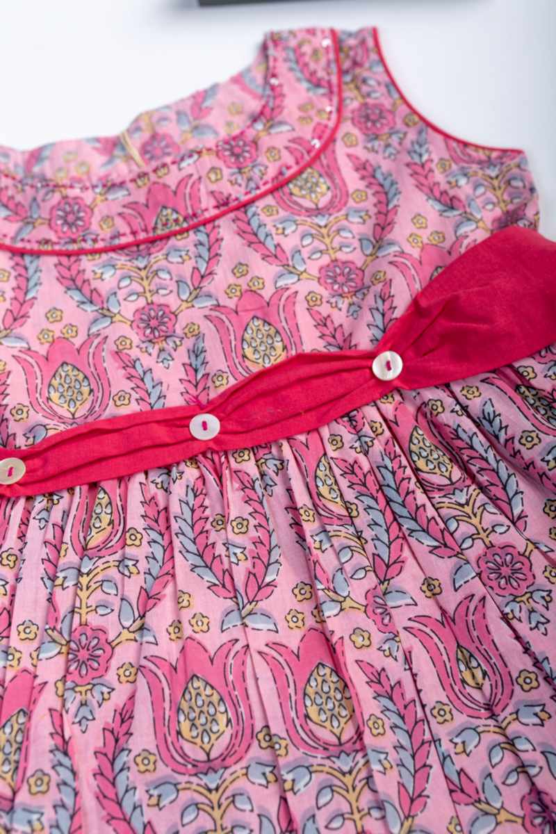 Image for Kusvaa Vck25 Advaita Cotton Frock Closeup