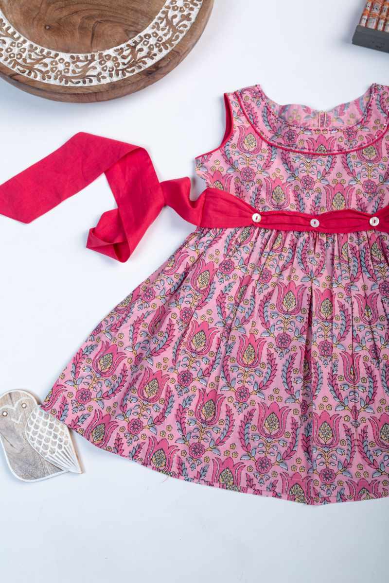 Image for Kusvaa Vck25 Advaita Cotton Frock Side