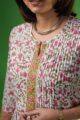 Image for Kusvaa Vcr179 Indu Cotton Handblock Print Straight Kurta Closeup