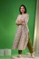 Image for Kusvaa Vcr179 Indu Cotton Handblock Print Straight Kurta Side