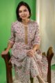 Image for Kusvaa Vcr179 Indu Cotton Handblock Print Straight Kurta Sitting