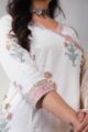 Image for Kusvaa Vcr186 Ekaparnika Handblock Kurta With Kota Doriya Dupatta Closeup 2