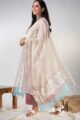 Image for Kusvaa Vcr186 Ekaparnika Handblock Kurta With Kota Doriya Dupatta Front