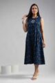 Image for Kusvaa Ws1014 Parnavi Ikkat A Line Dress Side