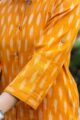 Image for Kusvaa Ws1016 Hemakshi Ikkat Straight Fit Kurta Side