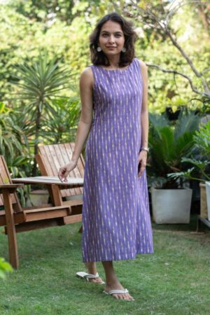 Image for Kusvaa Ws1017 Myra Ikkat A Line Dress Front