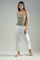 Image for Kusvaa Ws981a Aarunya Linen Spaghetti Top Front