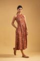 Image for Kusvaa Ws998 Nehal Cotton Kalmkari Dress Front