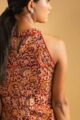 Image for Kusvaa Ws998 Nehal Cotton Kalmkari Dress Side