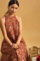 Image for Kusvaa Ws998 Nehal Cotton Kalmkari Dress Sitting