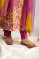 Image for Kusvaa Wsr364 Hiranya Handblock Kurta With Kota Doriya Dupatta Closeup 2