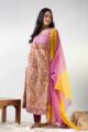 Image for Kusvaa Wsr364 Hiranya Handblock Kurta With Kota Doriya Dupatta Front