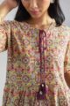 Image for Kusvaa Wsr372 Dishitha Handblock Cotton Dress Closeup