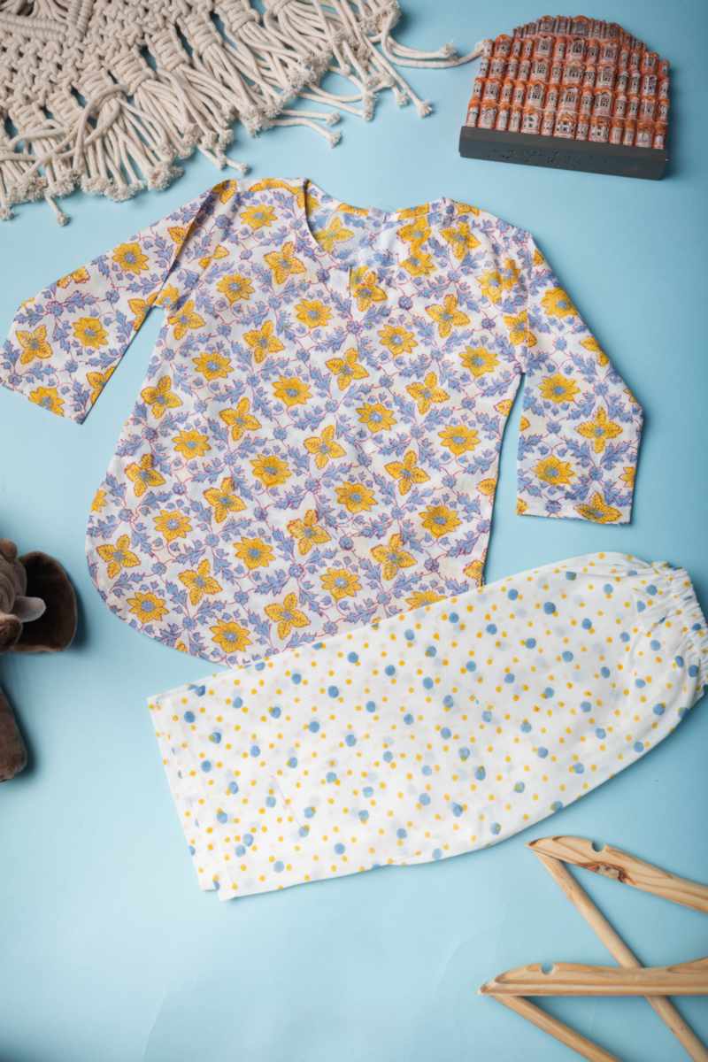 Image for Kusvaa Wsrk105 Deyaan New Born Kurtapyjama Set Featured