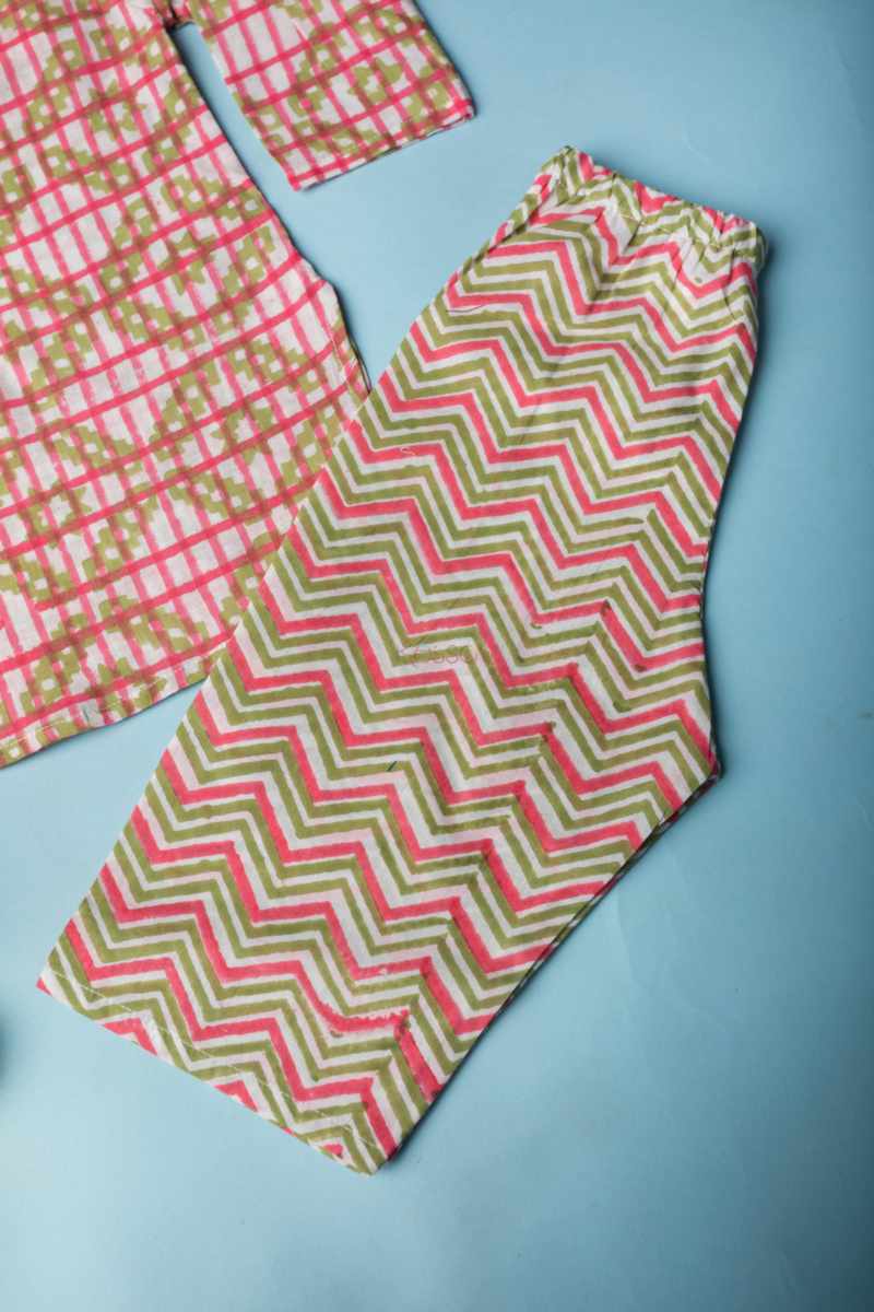 Image for Kusvaa Wsrk106 Giaandeep New Born Kurtapyjama Set Closeup