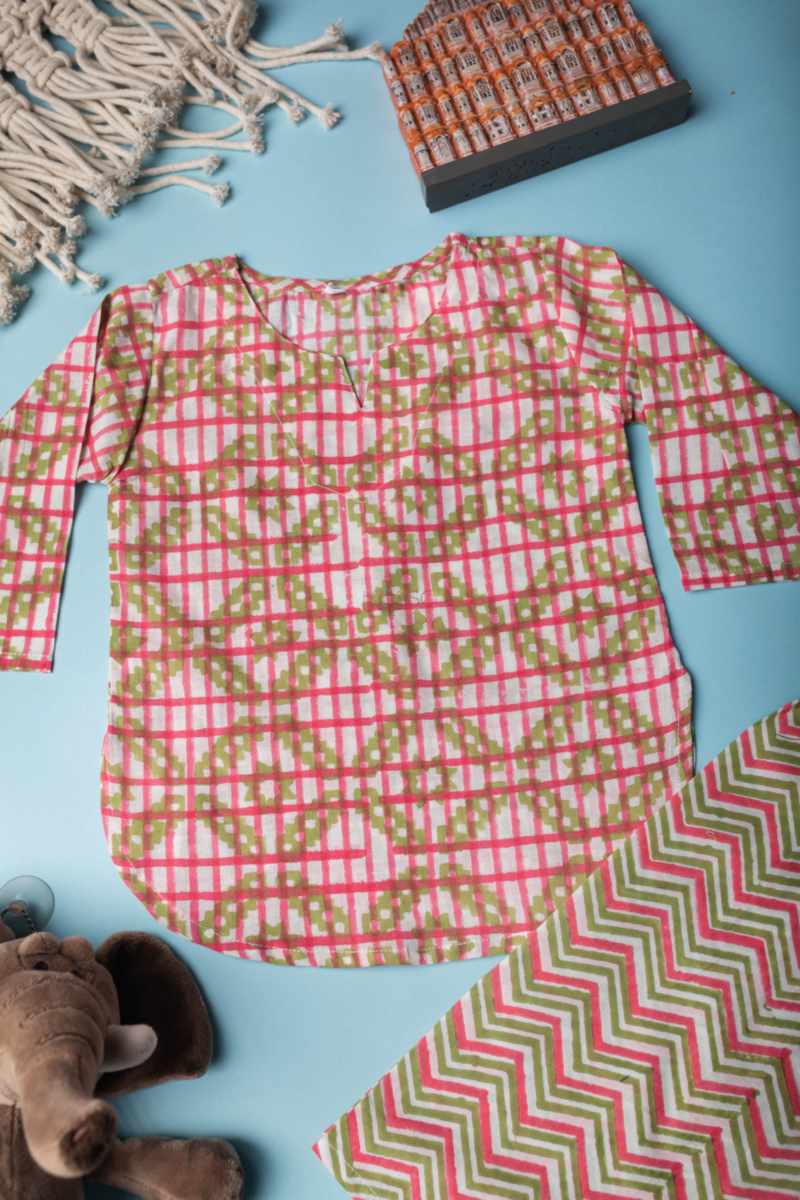 Image for Kusvaa Wsrk106 Giaandeep New Born Kurtapyjama Set Side