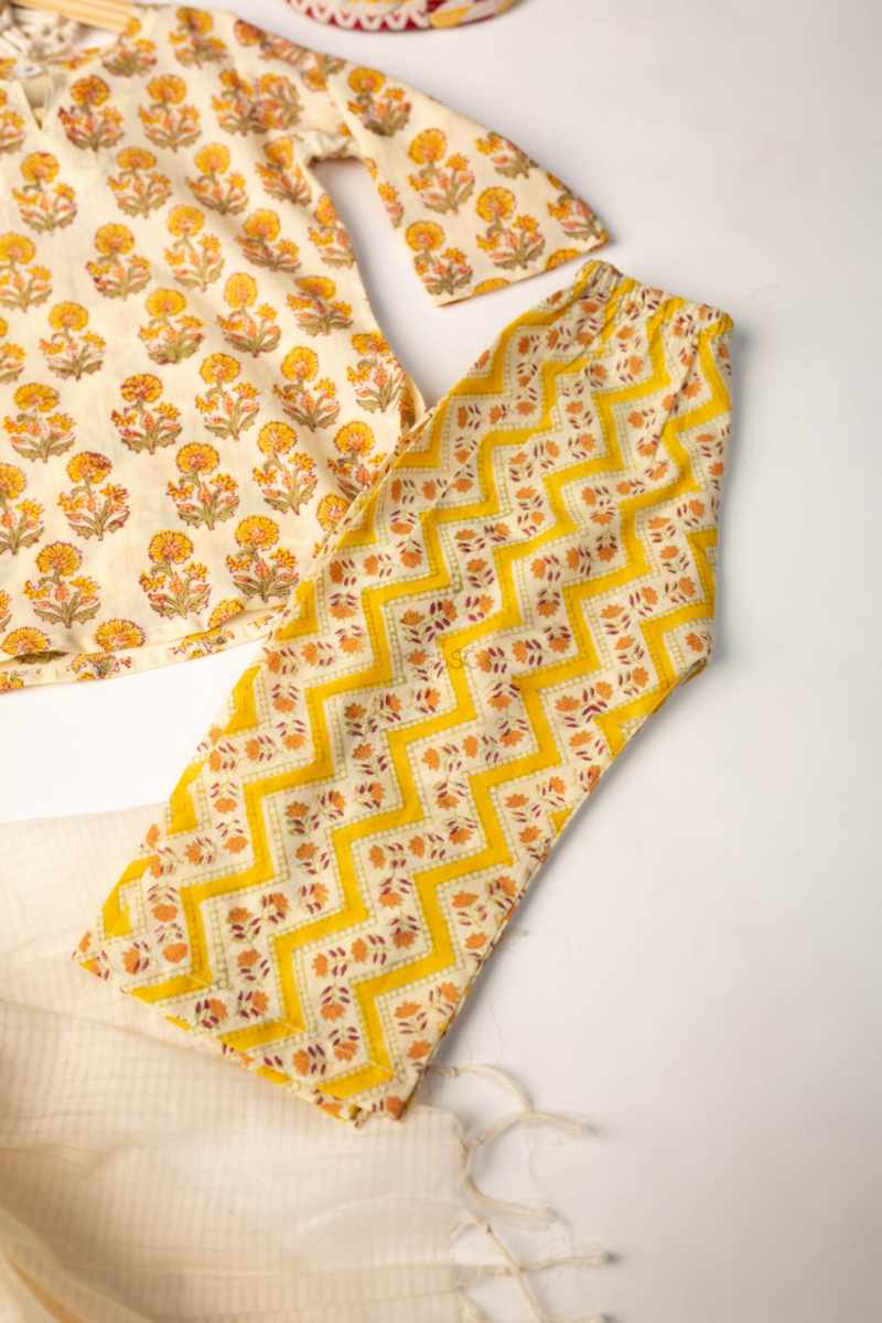Image for Kusvaa Wsrk78 Dilreet New Born Kurtapyjama Set Closeup