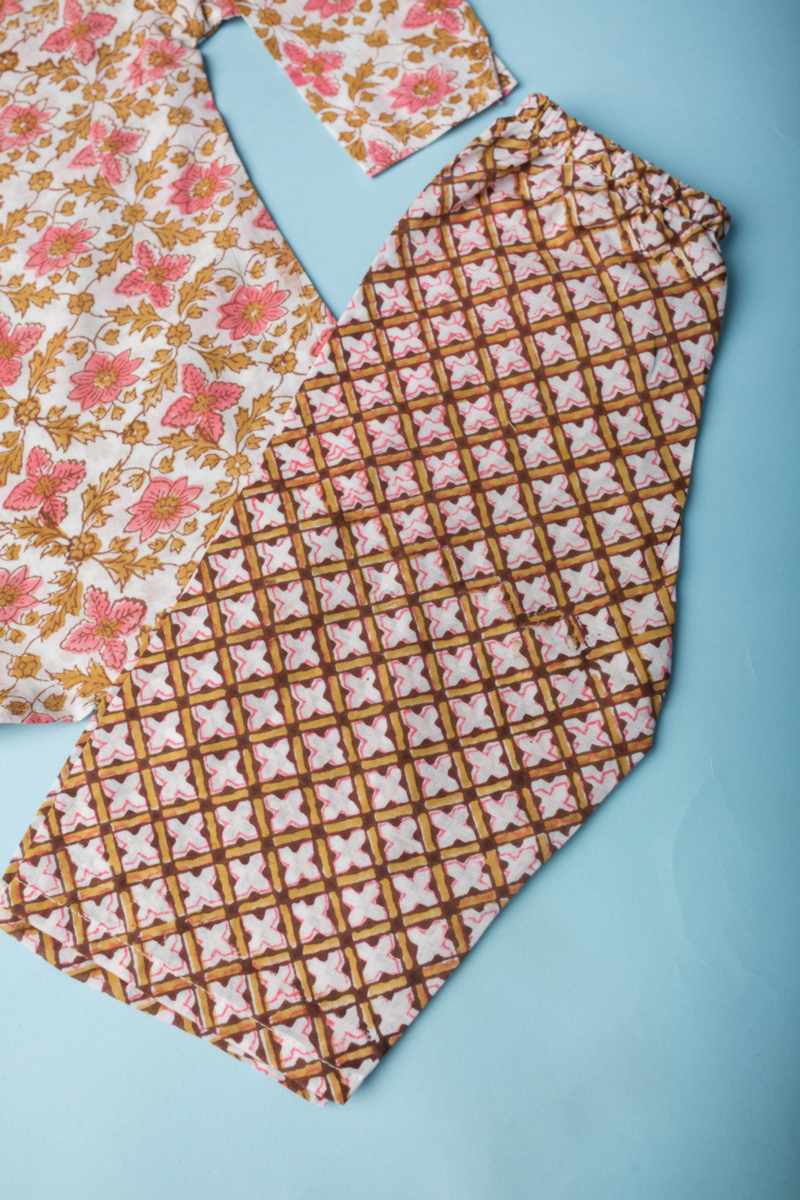 Image for Kusvaa Wsrk97 Dehesvara New Born Kurtapyjama Set Closeup