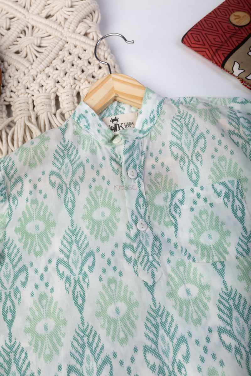 Image for Kusvaa Aj75 Jay Cotton Boy Kurta Side