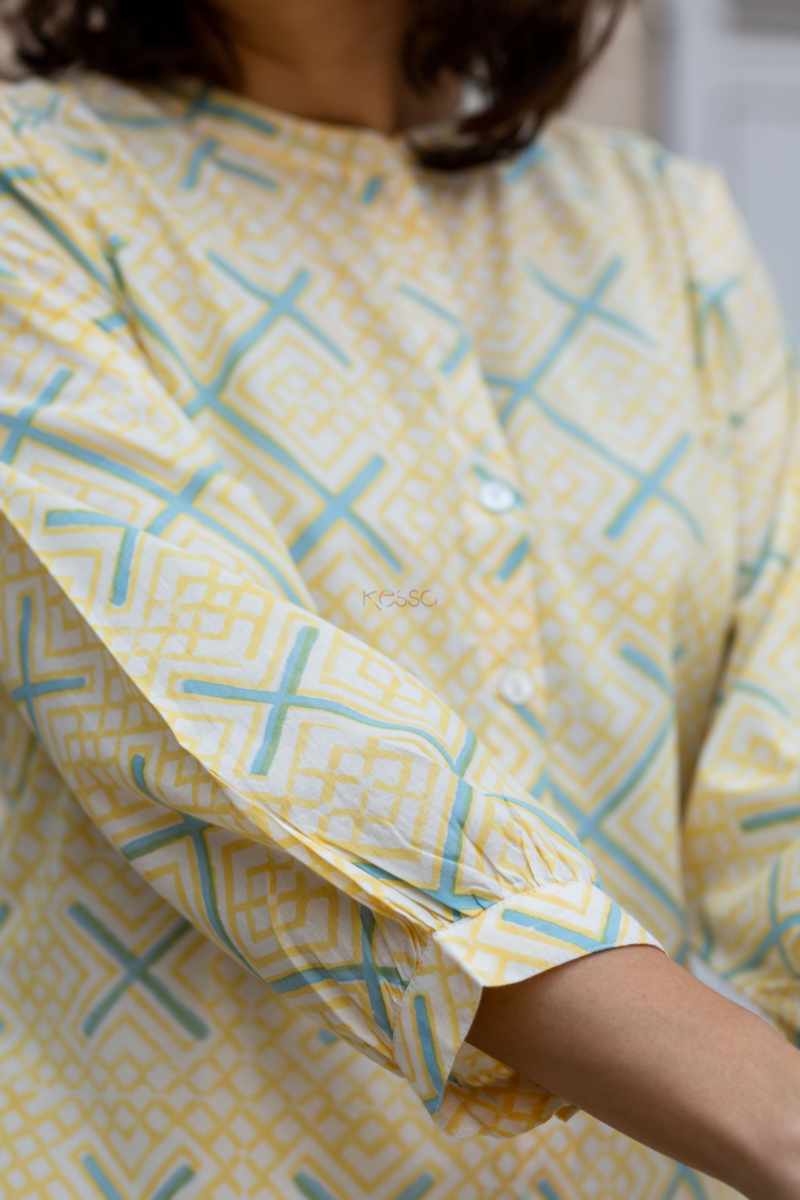 Image for Kusvaa Avdaf218 Amrita Cotton Shirt Closeup 2