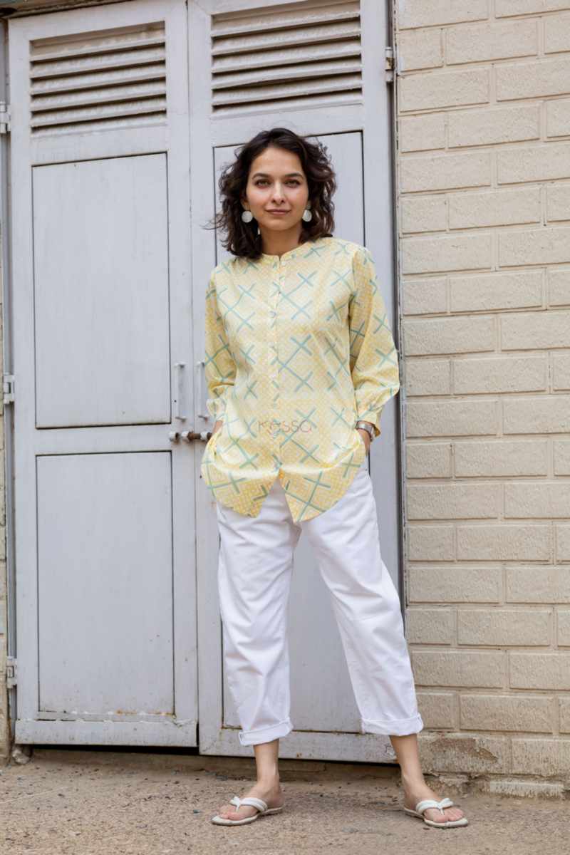 Image for Kusvaa Avdaf218 Amrita Cotton Shirt Front